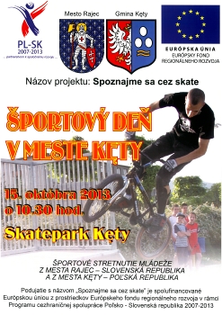 Spoznajme sa cez skate - Špotový deň v meste Kęty - Poľská republika