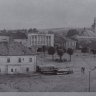 Rajecké námestie - 70-te roky 20-teho st. (Rínok pred prvou stvebnou rekonštrukciou)