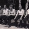 Členovia TJ SOKOL Rajec - 1945; Vladimír Krejsa, Žucha, František Mandáček, Anton Zdvoráček, Jozef Židek - predseda 1945-1948