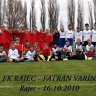 Mladší žiaci Fatran Varín a FK Rajec; V Rajci 16.10.2010 