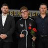 Odovzávanie ocenení Najlepší športovec mesta Rajec za rok 2018 ocenenie za propagaciu športu získal Robo Michalec.JPG